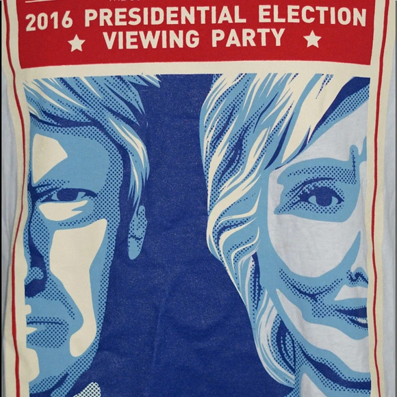 Gildan Tops - Donald Trump V Hilary Clinton 2016 Presidential Election Viewing Party T Shirt S